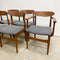 Set of 6 Mid Century Spade Back Dining Chairs