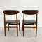 Set of 6 Mid Century Spade Back Dining Chairs