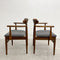 Set of 6 Mid Century Spade Back Dining Chairs