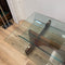 Large Bespoke Reclaimed Wooden And Glass Top Coffee Table