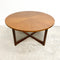 Mid Century Parker Round 'Sundial' Teak Coffee Table - Restored