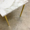 Mid Century Marble Top Side Table