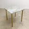 Mid Century Marble Top Side Table