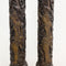 Pair Of Mid Century Asian Carved Wooden Lamp Bases 1960s