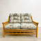 Mid Century Rattan Cane Two Seater Sofa Lounge