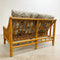 Mid Century Rattan Cane Two Seater Sofa Lounge