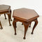 Set Of Three Art Deco Hexagonal Coffee and Side Tables