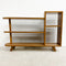 Mid Century 1950s Maple Stepped Book Display Shelf
