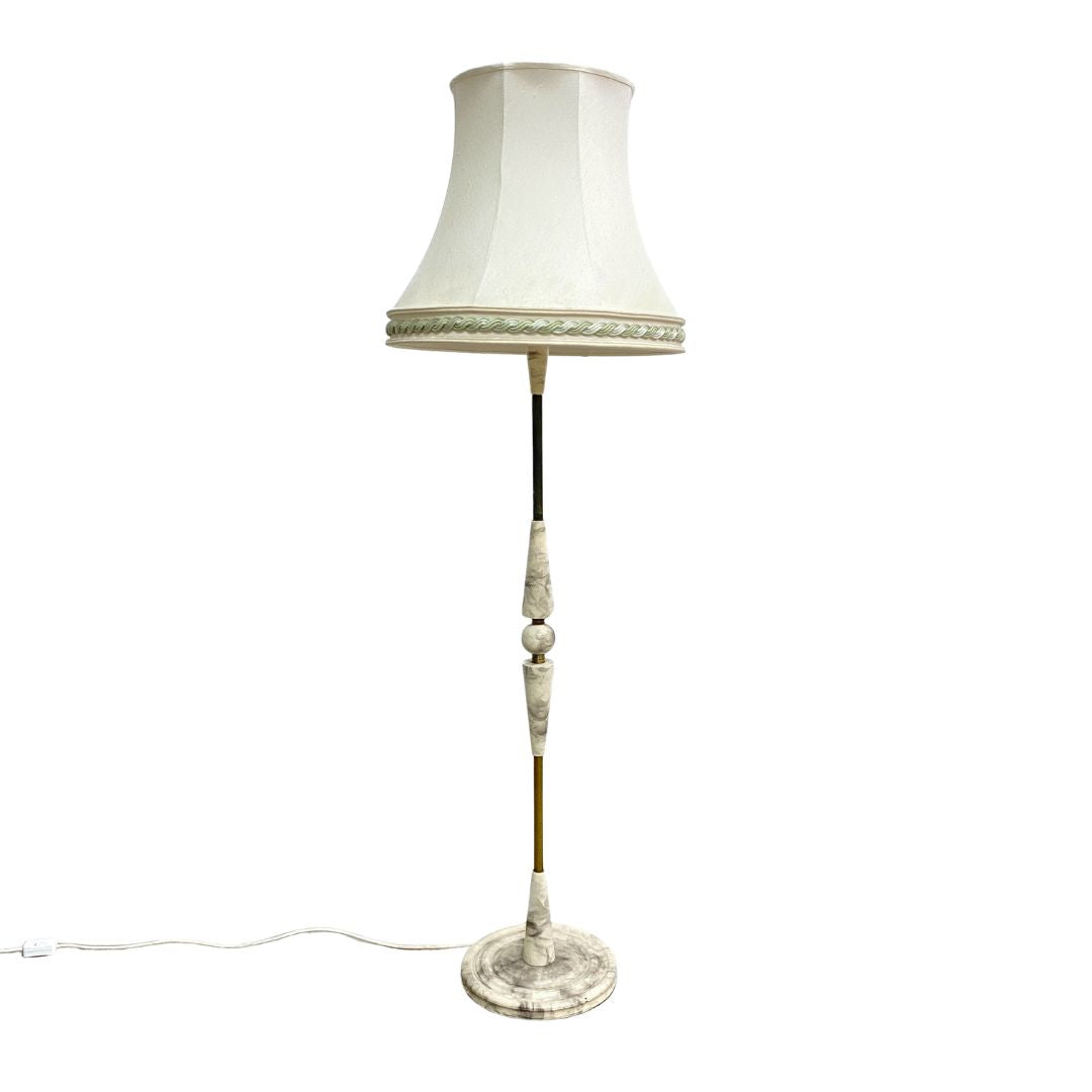 Mid Century 1960's Faux Marble Floor Lamp