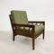 Mid Century Avalon Solid Wood Armchair with New Cushion and Seat Covers