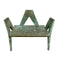 Mid Century Brutalist Sculptural Verdigris Brass Seat