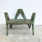 Mid Century Brutalist Sculptural Verdigris Brass Seat