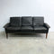 Mid Century Modern Black Leather Sofa 265 By H.W. Klein For Bramin 1960s