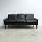 Mid Century Modern Black Leather Sofa 265 By H.W. Klein For Bramin 1960s