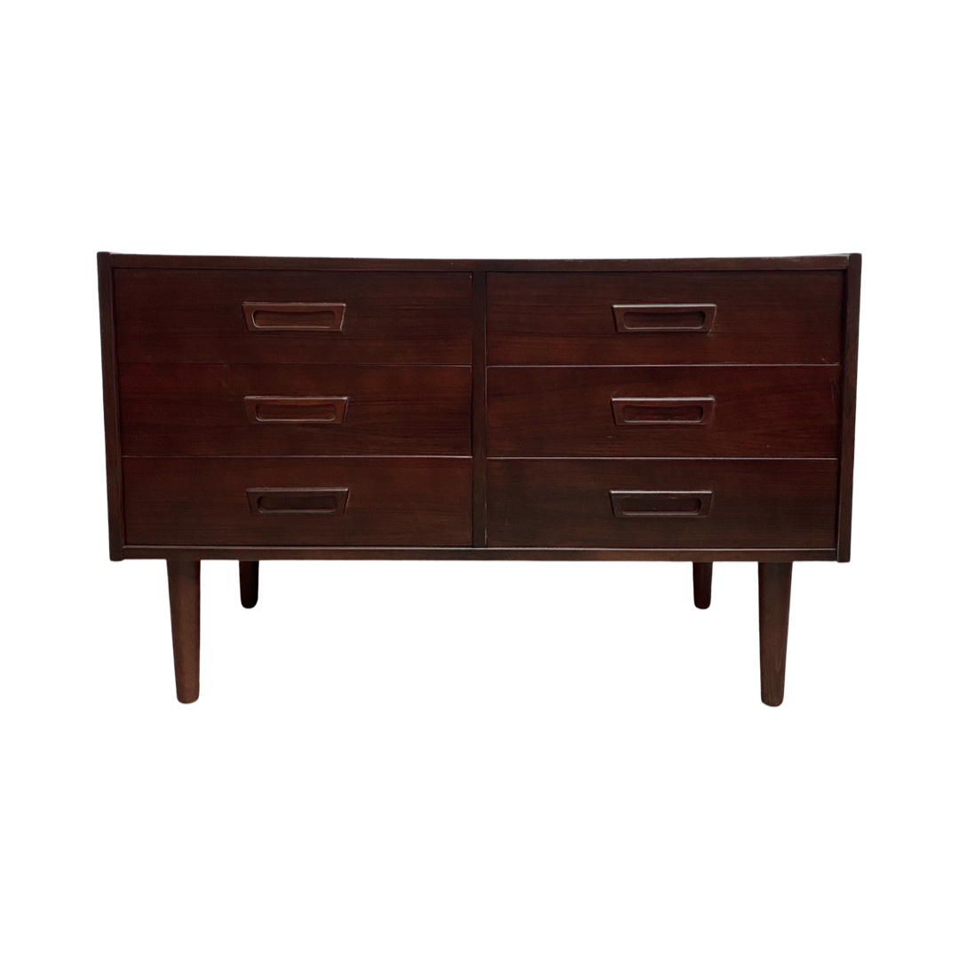 Restored Mid Century Danish Chest Of Drawers