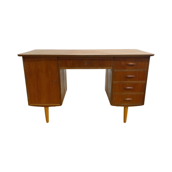 Mid Century Danish Compact Teak Desk
