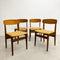 Set Of Four Mid Century Danish Dining Chairs - Reupholstered
