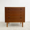 Mid Century Danish Teak Chest Of Five Drawers