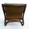 Mid Century European Bamboo And Canvas Sling Armchair