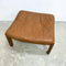 Mid Century Foot Stool With Leather Upholstery