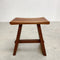 Mid Century Handmade Wooden Stool