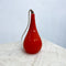 Mid Century Holmegaard Red Glass Teardrop Pendant Light