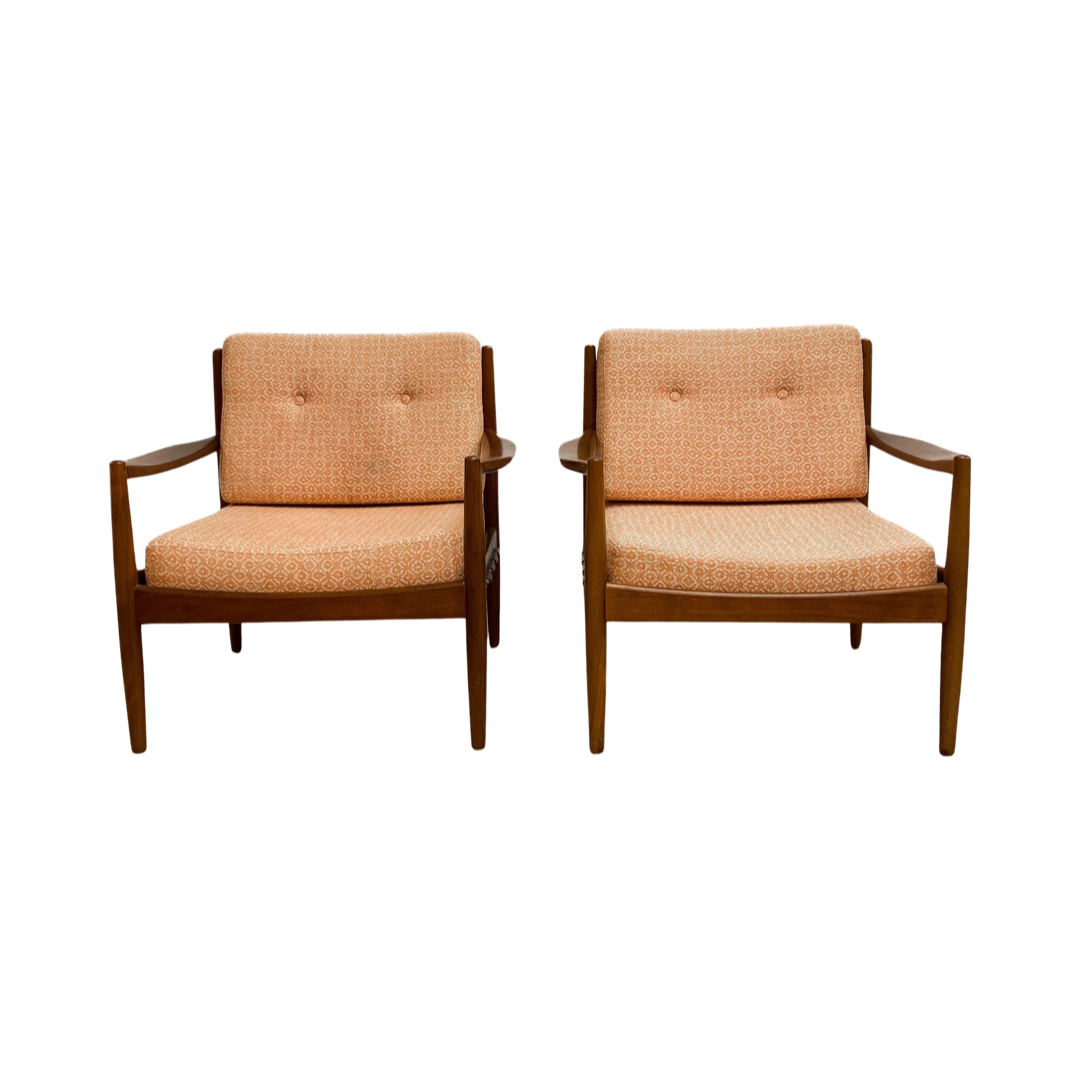 Rare Mid Century Läckö Easy Armchairs By Ingemar Thillmark