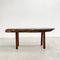 Mid Century Live Edge Coffee Side Table With Pond Under Glass