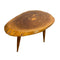 Mid Century Live Edge Slab Side Table With Tapered Legs - Fiji Islands