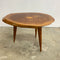 Mid Century Live Edge Slab Side Table With Tapered Legs - Fiji Islands