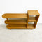 Mid Century Maple Stepped Book Display Shelf