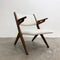 Mid Century Oak Danish Armchair By Arne Hovmand Olsen