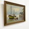 Mid Century Oil On Board Of Boat With Tender By N. James