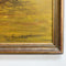 Mid Century Oil Painting of Harbour Scene with Junks