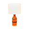Mid Century Orange Glazed Table Lamp