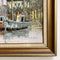 Vintage W.Jones Oil on Canvas Original Painting of Boats Harbour Side