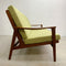 Restored Mid Century Parker Teak 3 Seater Sofa Model Number 158