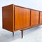 Mid Century Parker Extra Long Teak Lip Handle Sideboard