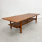Mid Century Parker Rattan Shelf Coffee Table