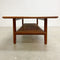 Mid Century Parker Rattan Shelf Coffee Table