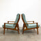 Mid Century Parker Teak Armchair With New Upholstery