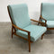 Mid Century Parker Teak Armchair With New Upholstery