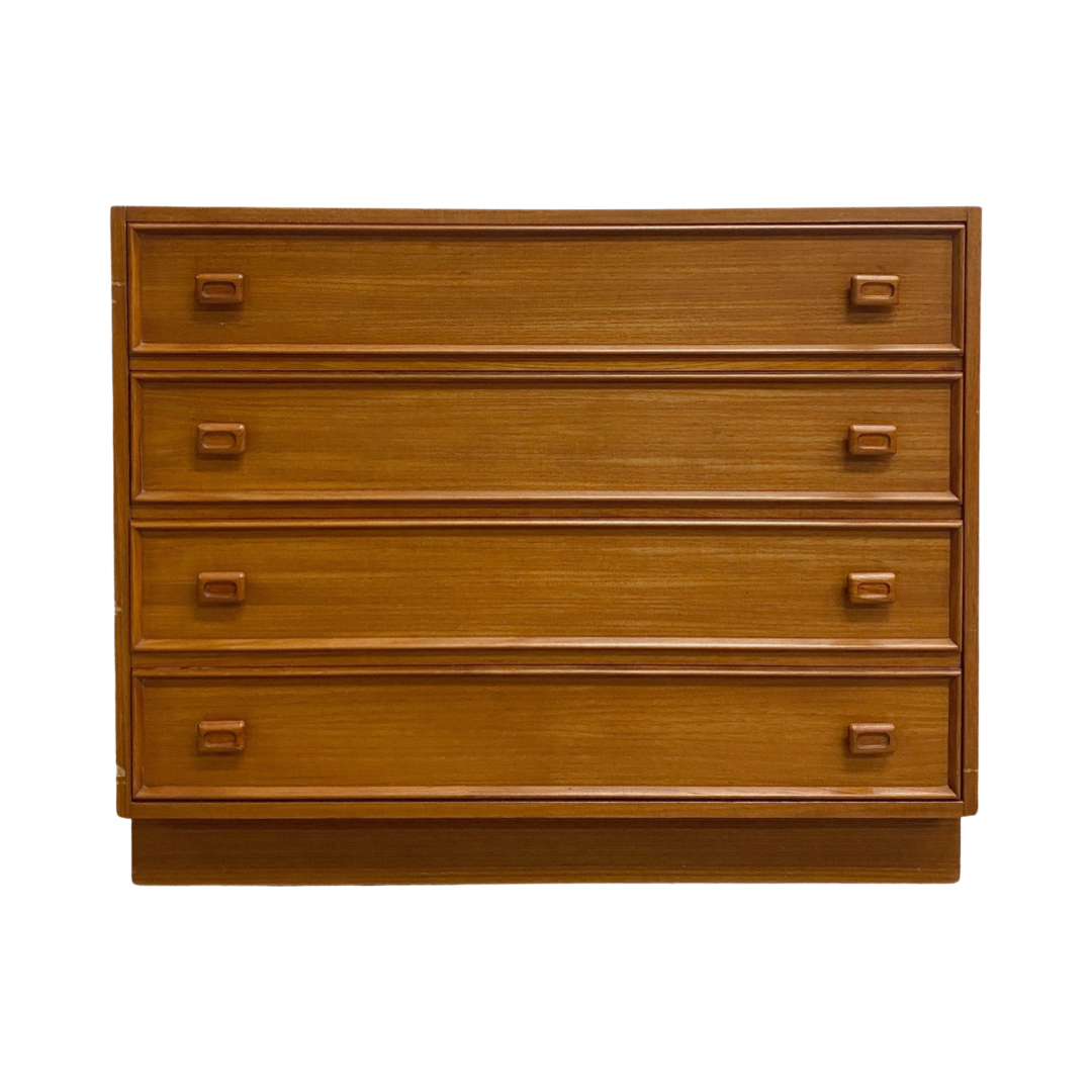 Mid Century Parker Teak Chest Of Drawers