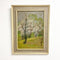 Mid Century Picture Pastel on Card Trees in Bloom