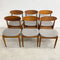 Mid Century Set Of Four Parker 107 “Matchstick” Dining Chairs