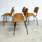 Mid Century Set of 4 Eames DCM Chairs Probably Made by Descon