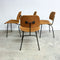 Mid Century Set of 4 Eames DCM Chairs Probably Made by Descon