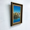 Mid Century Signed Oil Painting of Man In Boat