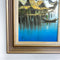 Mid Century Signed Oil Painting of Man In Boat