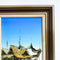 Mid Century Signed Oil Painting of Man In Boat